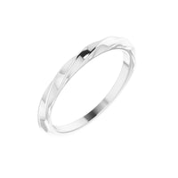 Woven Gleam Stackable Ring