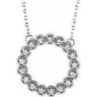Infinity Sparkle Halo Necklace