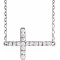 Grace Line Cross Necklace