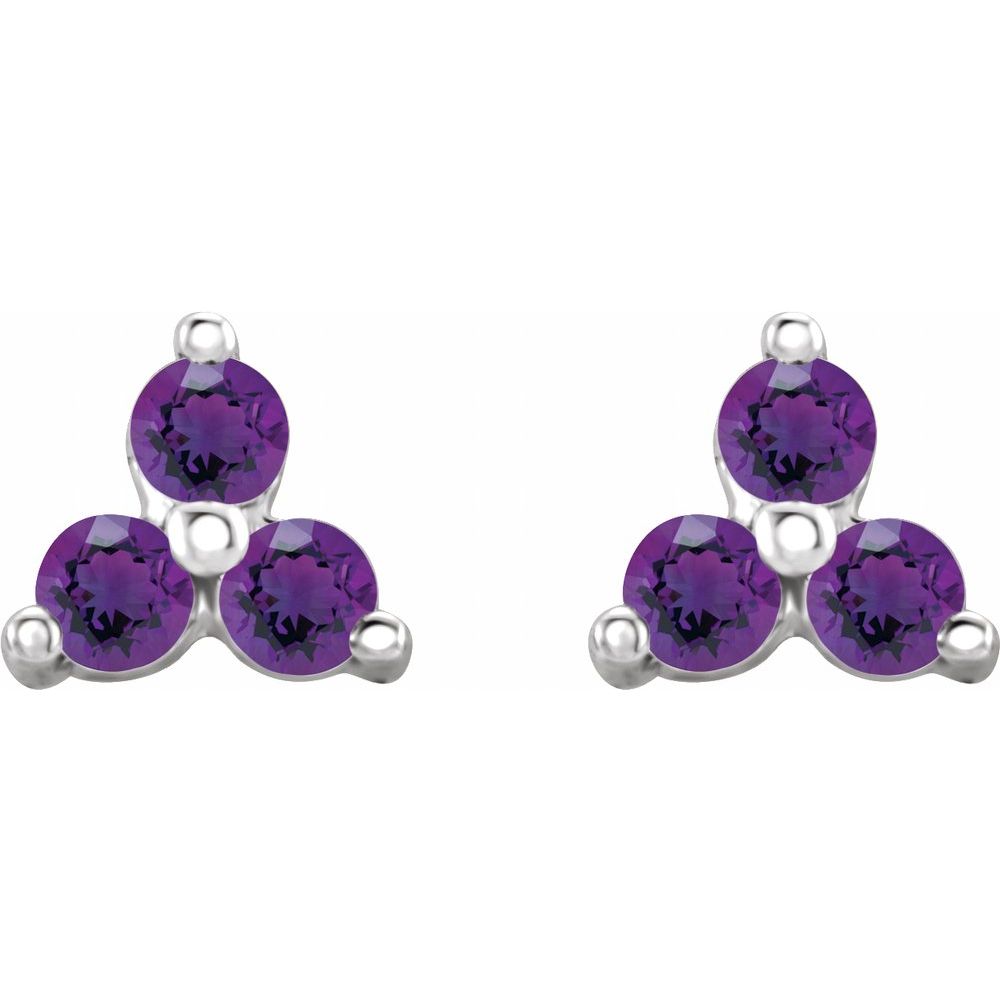 Three Stone Earrings