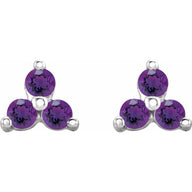 Three Stone Earrings