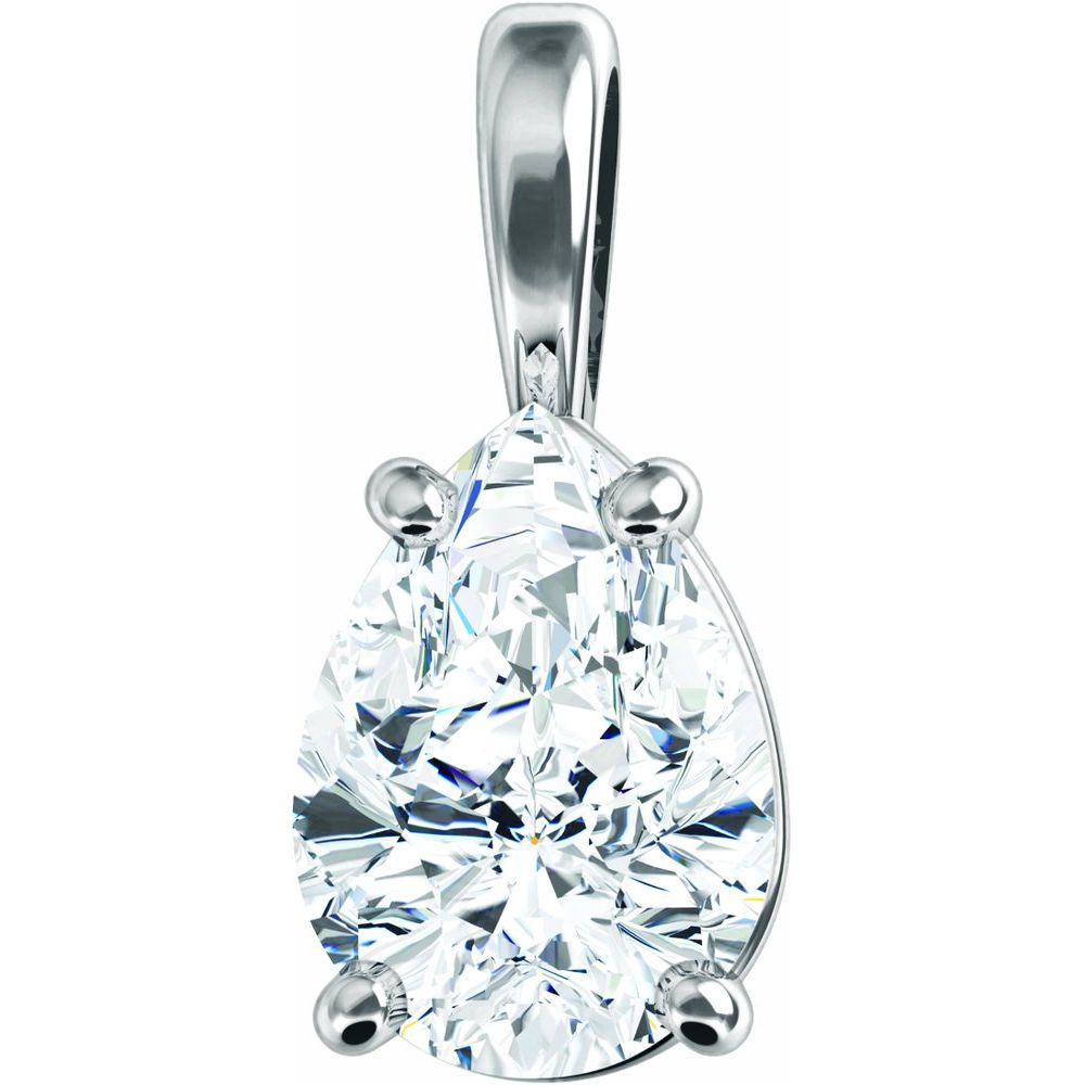 Teardrop Solitaire Pendant
