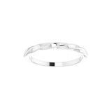 Woven Gleam Stackable Ring