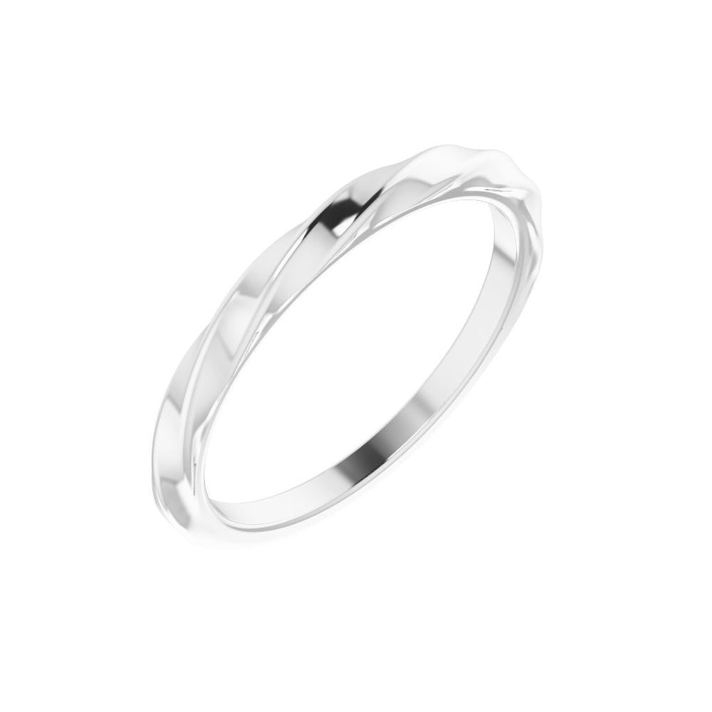 Woven Gleam Stackable Ring