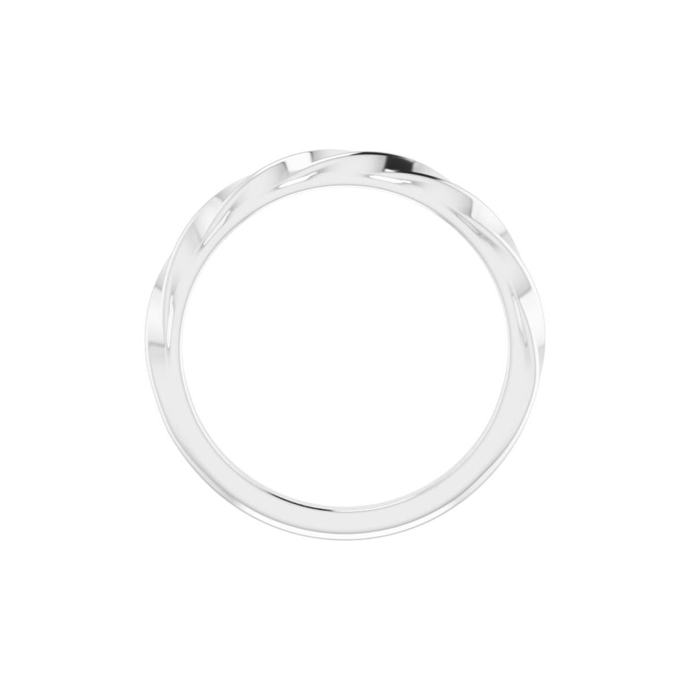 Woven Gleam Stackable Ring
