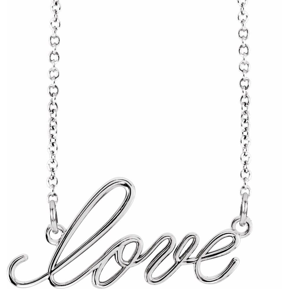 Everlove Script Necklace