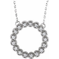 Infinity Sparkle Halo Necklace