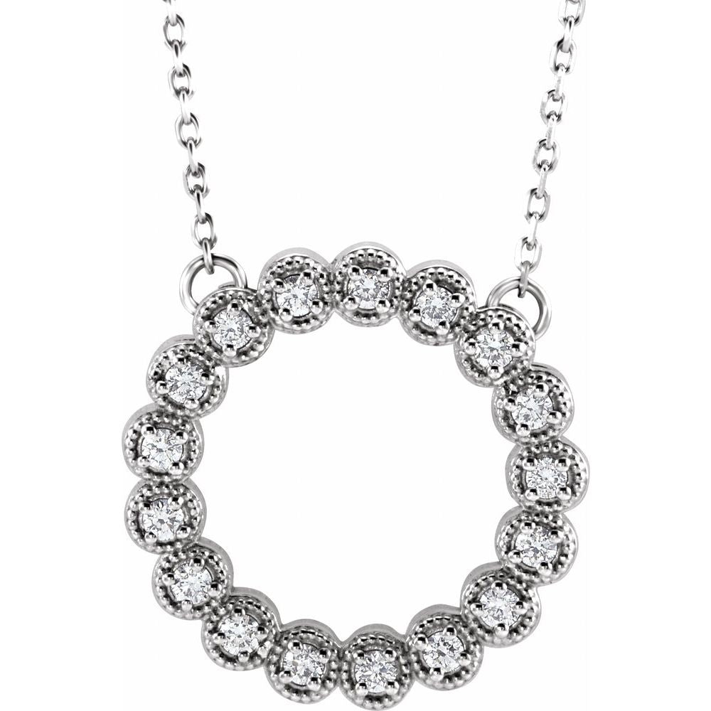 Infinity Sparkle Halo Necklace