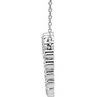 Infinity Sparkle Halo Necklace