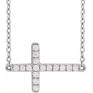 Grace Line Cross Necklace