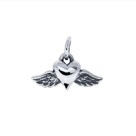 Heart & Wings Charm