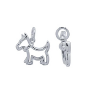 Cut Out Dog Charm